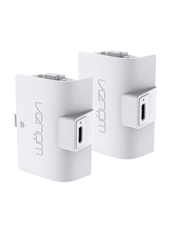Venom 1100mAh High Capacity Rechargeable Battery Packs for Xbox Series X/S & Xbox One Controllers, White
Venom 1100mAh High Capacity Rechargeable Battery Packs for Xbox Series X/S & Xbox One Controllers, White