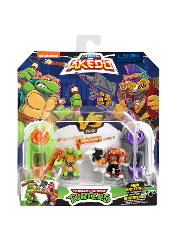 Moose Legends of Akedo Teenage Mutant Ninja Turtles Michael Angelo Vs. Bebop, 2-Piece, Ages 6+
Moose Legends of Akedo Teenage Mutant Ninja Turtles Michael Angelo Vs. Bebop, 2-Piece, Ages 6+