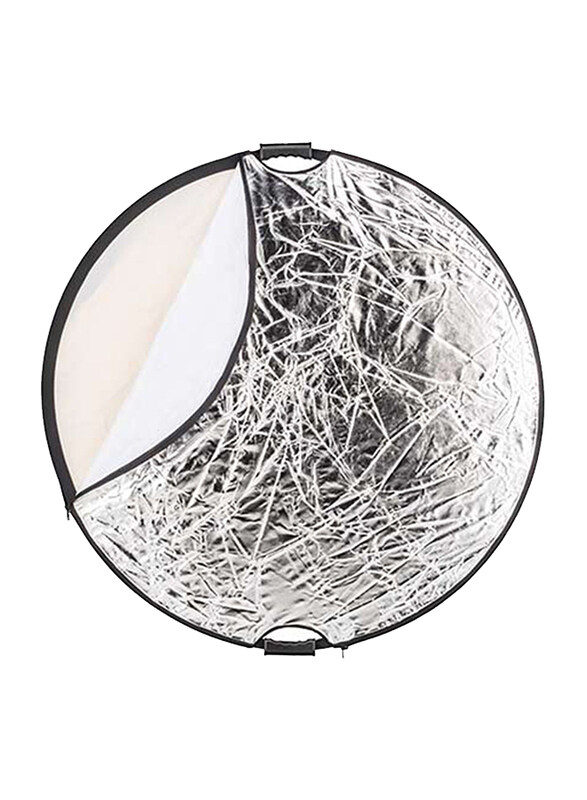 Phottix Photo & Studio 5-In-1 Premium Reflector with Handles, 107cm x 43 inch, Silver
Phottix Photo & Studio 5-In-1 Premium Reflector with Handles, 107cm x 43 inch, Silver