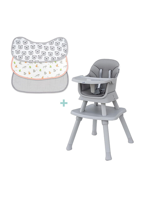 Moon High Chair & Organic Bear Forest 8-Layer Burpy Cloths, 4 Pieces, Multicolour
Moon High Chair & Organic Bear Forest 8-Layer Burpy Cloths, 4 Pieces, Multicolour