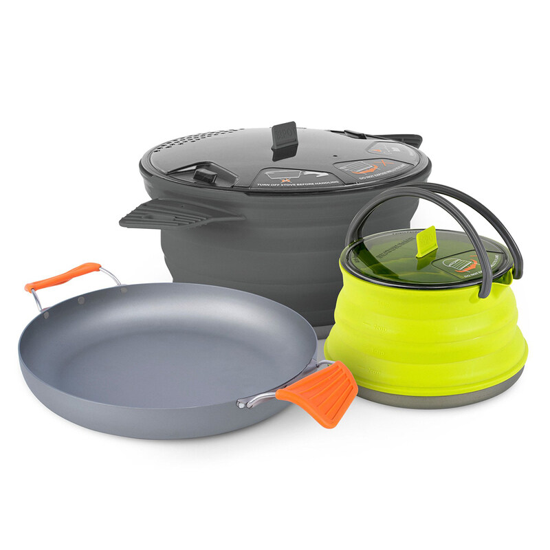 Sea to Summit 3-Piece Round Cookware Sets, 1 Pot x 1 Pan x 1 Pot Kettle, Multicolour
Sea to Summit 3-Piece Round Cookware Sets, 1 Pot x 1 Pan x 1 Pot Kettle, Multicolour