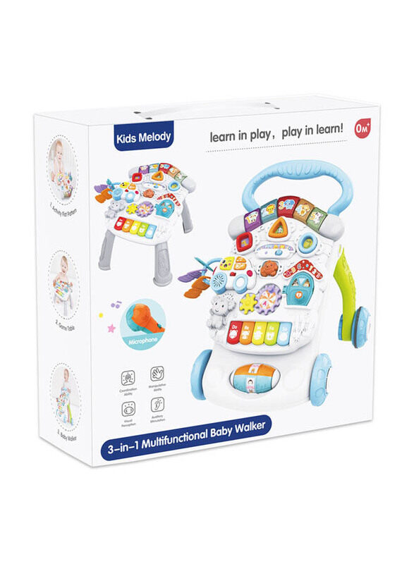 Kids Melody 3-in-1 Multifunctional Baby Walker with Microphone, Battery Mode, Assorted Colour
Kids Melody 3-in-1 Multifunctional Baby Walker with Microphone, Battery Mode, Assorted Colour