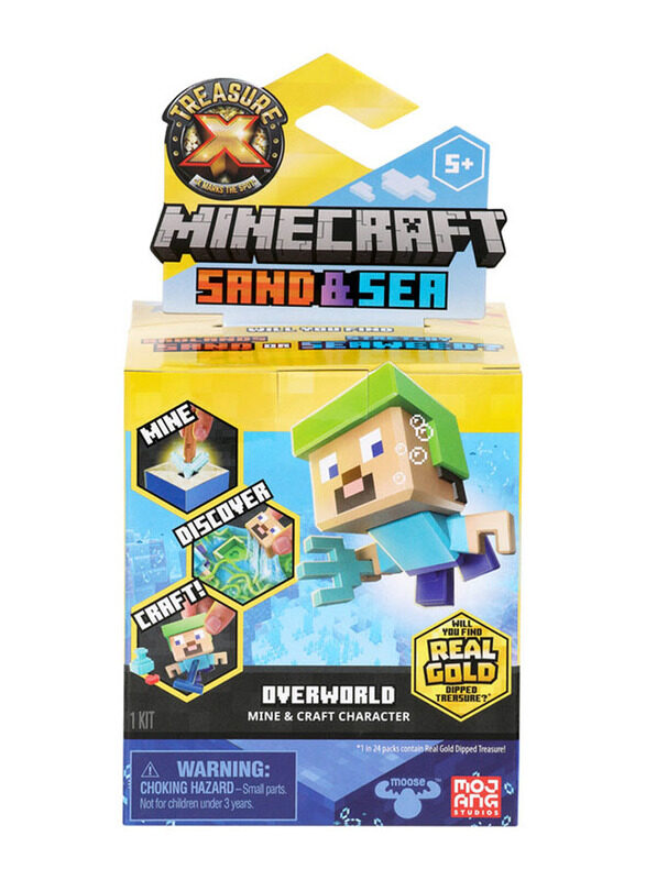 Treasure X Minecraft Sand & Sea Overworld Mine & Craft Character Playset, 6 Pieces, Ages 5+
Treasure X Minecraft Sand & Sea Overworld Mine & Craft Character Playset, 6 Pieces, Ages 5+