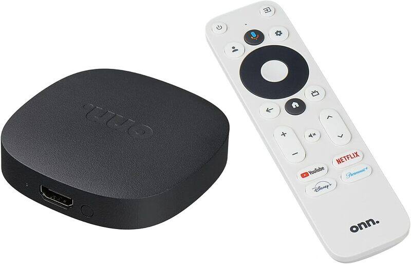 onn. Google TV 4K UHD Resolution Streaming Box with Remote Control
onn. Google TV 4K UHD Resolution Streaming Box with Remote Control