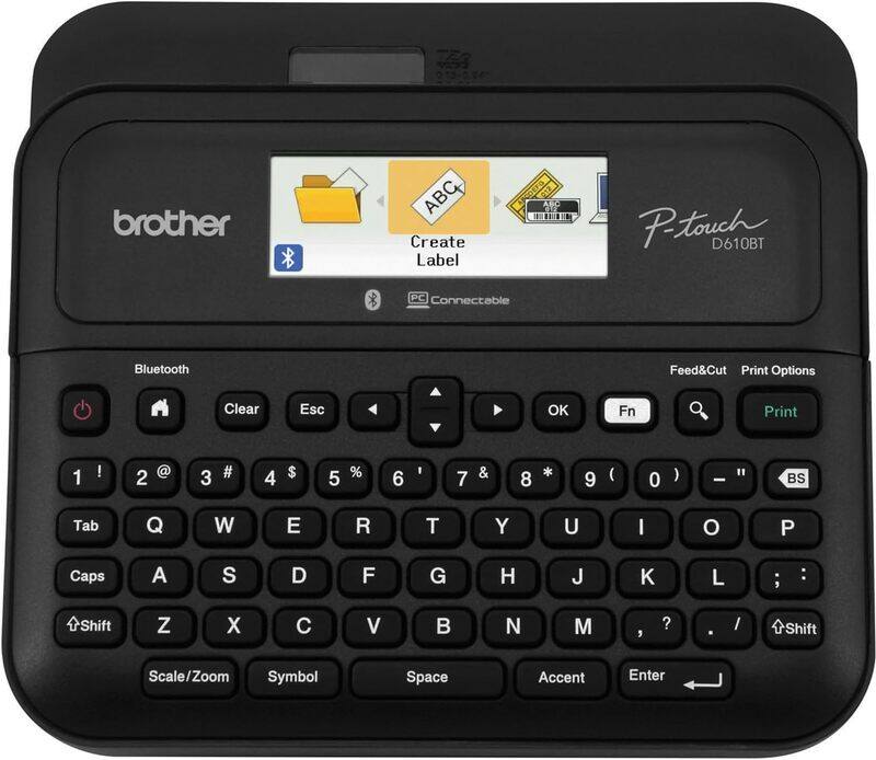 Brother PT-D610BT Desktop Bluetooth and PC Connectable Label Printer with Color LCD Display
Brother PT-D610BT Desktop Bluetooth and PC Connectable Label Printer with Color LCD Display