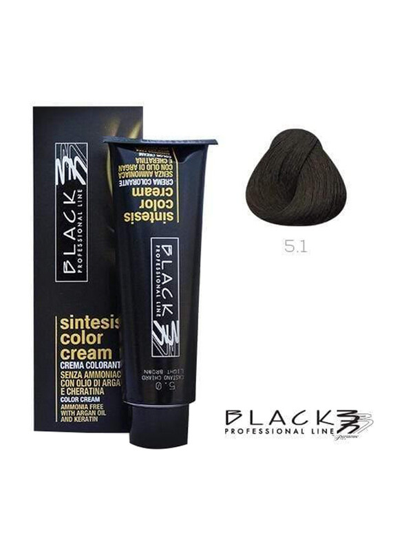 Black Professional Line Sintesis Ammonia Free Colour Cream, 100ml, BLK151033, Ash Light Brown N5.1
Black Professional Line Sintesis Ammonia Free Colour Cream, 100ml, BLK151033, Ash Light Brown N5.1