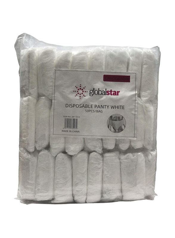 Globalstar White Unisex Non Woven Disposable Underwear Panty, DP-1012, 50 Pieces
Globalstar White Unisex Non Woven Disposable Underwear Panty, DP-1012, 50 Pieces
