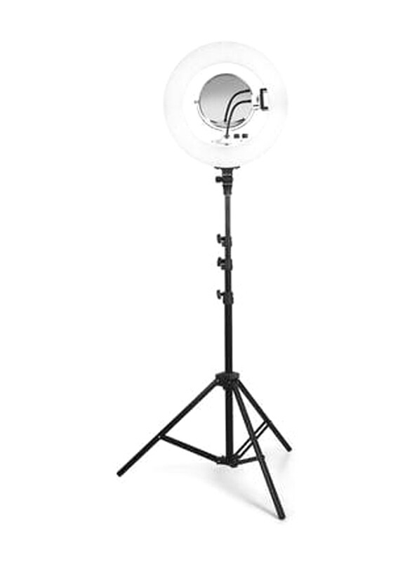 Globalstar Ring Light Photo LED Lighting with Adjustable Tripod, RL-6700, White/Black
Globalstar Ring Light Photo LED Lighting with Adjustable Tripod, RL-6700, White/Black