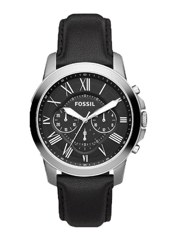 Fossil Analog Watch for Men with Leather Band, Water Resistant and Chronograph, FS4812IE, Black
Fossil Analog Watch for Men with Leather Band, Water Resistant and Chronograph, FS4812IE, Black