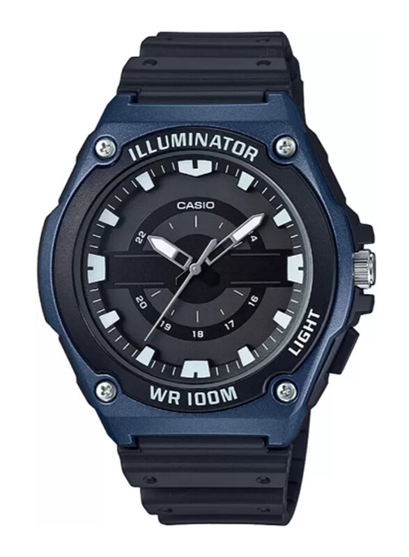 Casio Youth Series Analog Watch for Men with Resin Band, Water Resistant, MWC-100H-2AVDF, Black-Black
Casio Youth Series Analog Watch for Men with Resin Band, Water Resistant, MWC-100H-2AVDF, Black-Black