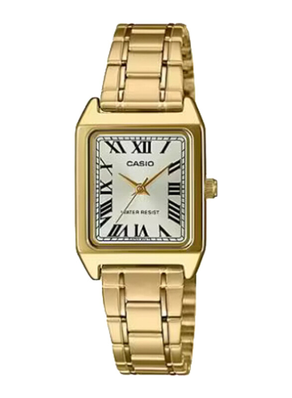 Casio Analog Watch for Women with Stainless Steel Band, Water Resistant, LTP-V007G-9BUDF, Gold-White
Casio Analog Watch for Women with Stainless Steel Band, Water Resistant, LTP-V007G-9BUDF, Gold-White