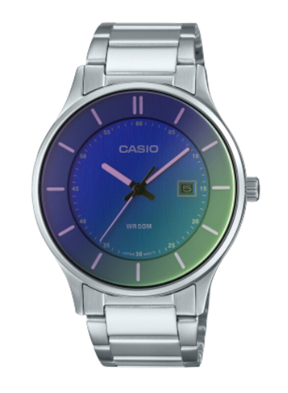 Casio Enticer Men Analog Watch for Men with Stainless Steel Band, Water Resistant, MTP-E605D-2EVDF, Silver-Blue
Casio Enticer Men Analog Watch for Men with Stainless Steel Band, Water Resistant, MTP-E605D-2EVDF, Silver-Blue