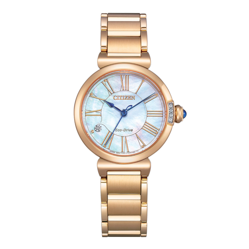 Citizen Analog Watch for Women with Stainless Steel Band, Water Resistant, EM1063-8GD, Gold-Blue
Citizen Analog Watch for Women with Stainless Steel Band, Water Resistant, EM1063-8GD, Gold-Blue