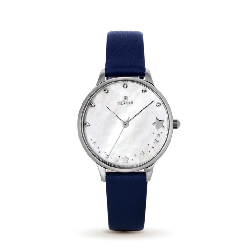 Westar Analog Watch for Women with Leather Band, Water Resistant, 00144STN141, Blue-White
Westar Analog Watch for Women with Leather Band, Water Resistant, 00144STN141, Blue-White