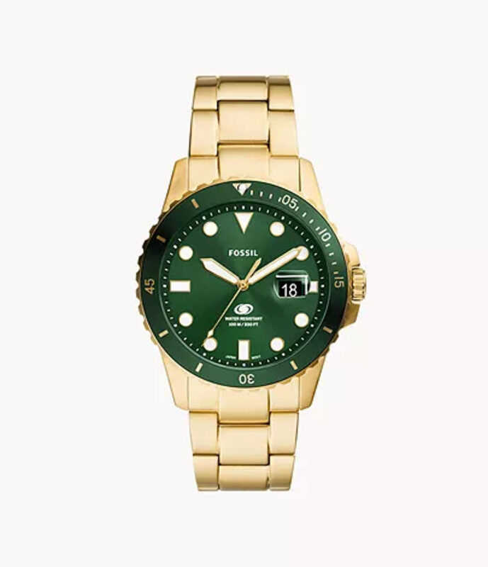 Fossil Analog Watch for Men with Stainless Steel Band, Water Resistant, FS5950, Gold-Green
Fossil Analog Watch for Men with Stainless Steel Band, Water Resistant, FS5950, Gold-Green