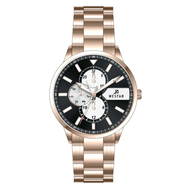 Westar Analog Watch for Men with Stainless Steel Band, Water Resistant and Chronograph, 50239PPN603, Gold-Black
Westar Analog Watch for Men with Stainless Steel Band, Water Resistant and Chronograph, 50239PPN603, Gold-Black