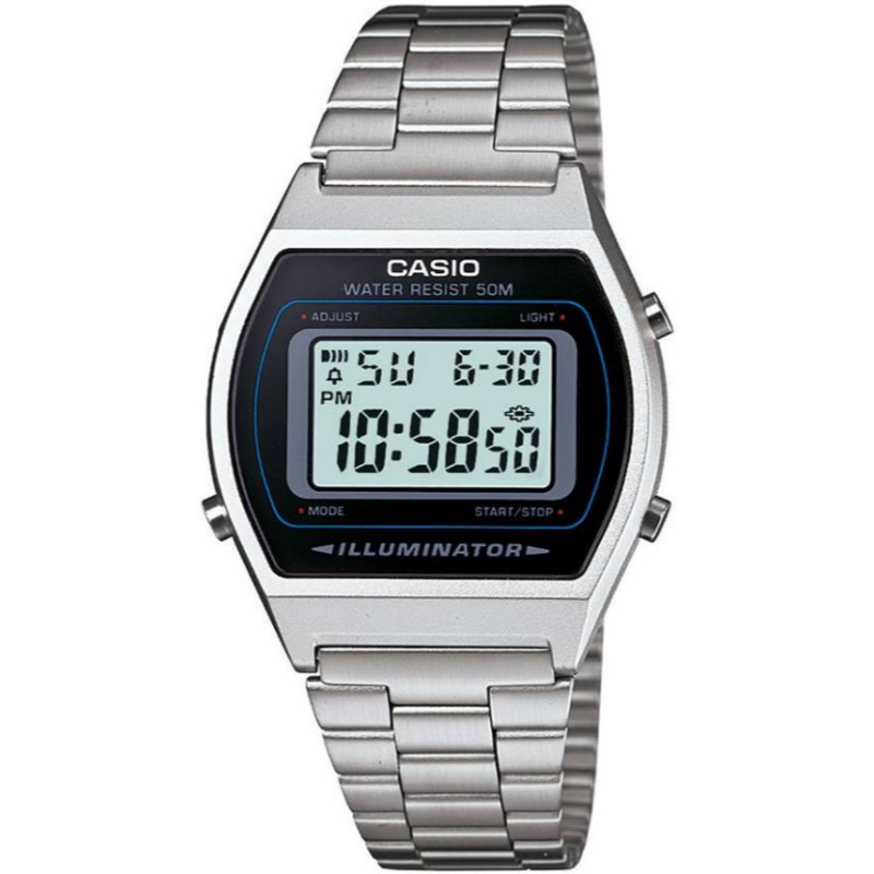 Casio Vintage Series Digital Watch for Men with Stainless Steel Band, Water Resistant, B640WD-1AVDF, Silver-Black
Casio Vintage Series Digital Watch for Men with Stainless Steel Band, Water Resistant, B640WD-1AVDF, Silver-Black