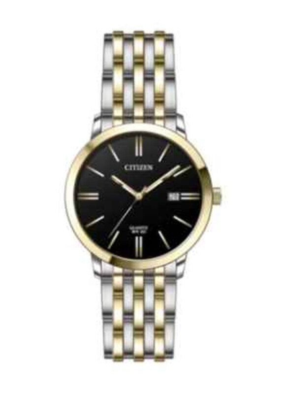 Citizen Analog Watch for Men with Stainless Steel Band, Water Resistant, DZ0004-54E, Black-Gold/Silver
Citizen Analog Watch for Men with Stainless Steel Band, Water Resistant, DZ0004-54E, Black-Gold/Silver