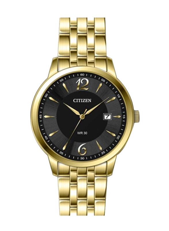Citizen Analog Watch for Men with Stainless Steel Band, Water Resistant, DZ0032-59E, Gold-Black
Citizen Analog Watch for Men with Stainless Steel Band, Water Resistant, DZ0032-59E, Gold-Black