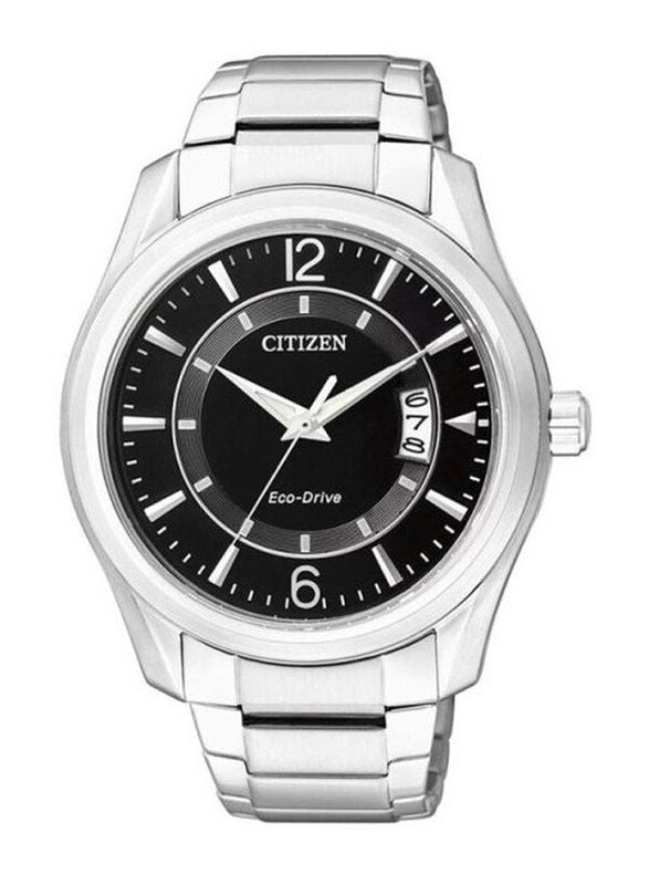 Citizen Analog Watch for Men with Stainless Steel Band, Water Resistant, AW1030-50E, Silver-Black
Citizen Analog Watch for Men with Stainless Steel Band, Water Resistant, AW1030-50E, Silver-Black