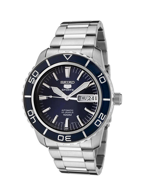 Seiko Analog Watch for Men with Stainless Steel Band and Water Resistant, SNZH53K1, Silver-Black
Seiko Analog Watch for Men with Stainless Steel Band and Water Resistant, SNZH53K1, Silver-Black