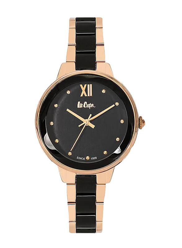 Lee Cooper Analog Watch for Women with Stainless Steel Band, Water Resistant, LC06465.850, Black-Gold/Black
Lee Cooper Analog Watch for Women with Stainless Steel Band, Water Resistant, LC06465.850, Black-Gold/Black
