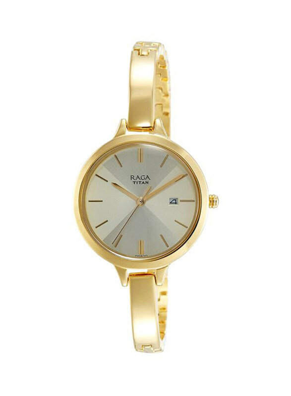 Titan Analog Watch for Women with Stainless Steel Band, Water Resistant, 2578YM01, White-Gold
Titan Analog Watch for Women with Stainless Steel Band, Water Resistant, 2578YM01, White-Gold