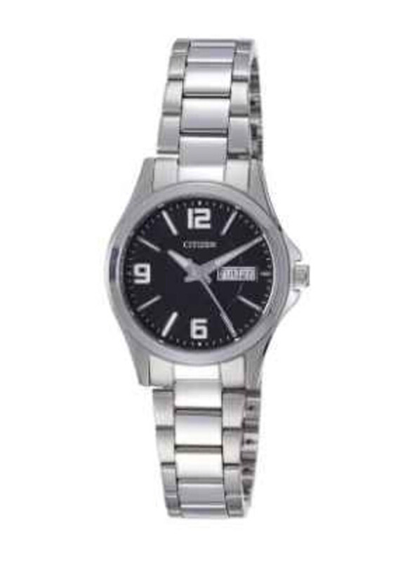 Citizen Analog Watch for Women with Stainless Steel Band, Water Resistant, EQ0590-59E, Black-Silver
Citizen Analog Watch for Women with Stainless Steel Band, Water Resistant, EQ0590-59E, Black-Silver