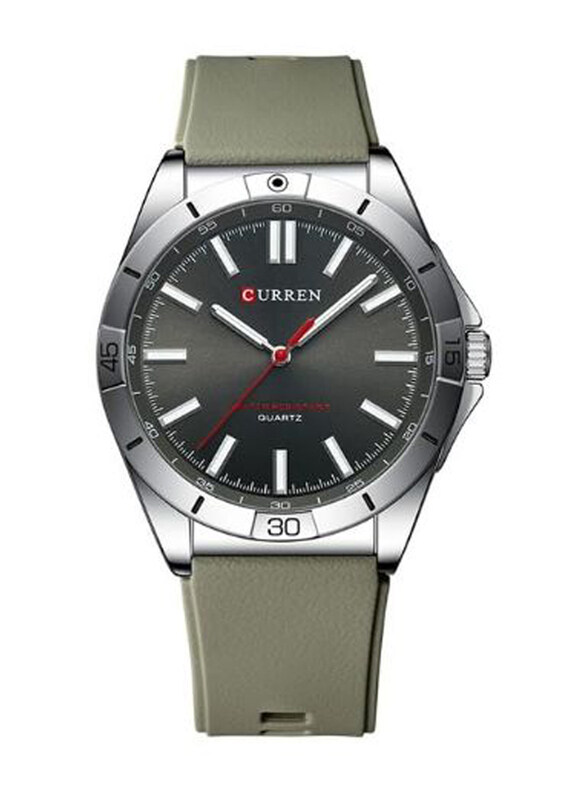 Curren Analog Watch for Men with Rubber Band, Water Resistant, 8449, Green-Black
Curren Analog Watch for Men with Rubber Band, Water Resistant, 8449, Green-Black