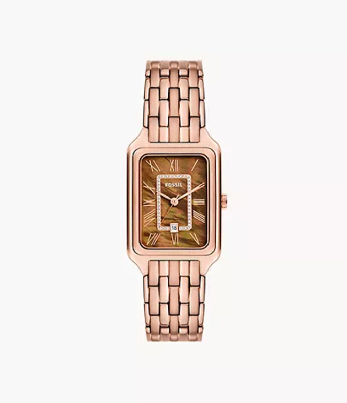 Fossil Raquel Analog Watch for Women with Stainless Steel Band, Water Resistant, ES5323, Rose Gold-Brown
Fossil Raquel Analog Watch for Women with Stainless Steel Band, Water Resistant, ES5323, Rose Gold-Brown