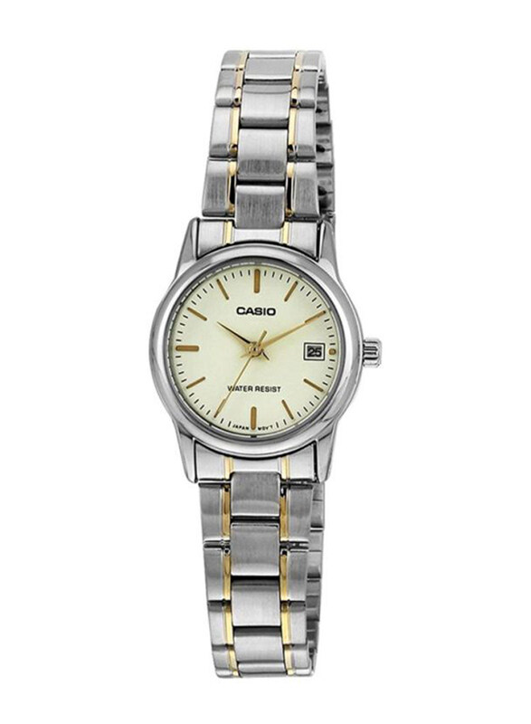 Casio Enticer Analog Watch for Women with Stainless Steel Band, Water Resistant, LTP-V002SG-9ADF, Silver/Gold-White
Casio Enticer Analog Watch for Women with Stainless Steel Band, Water Resistant, LTP-V002SG-9ADF, Silver/Gold-White