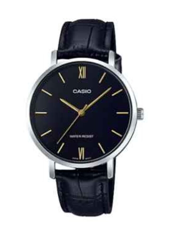 Casio Analog Watch for Women with Leather Band, Water Resistant, LTP-VT01L-1BUDF, Black
Casio Analog Watch for Women with Leather Band, Water Resistant, LTP-VT01L-1BUDF, Black