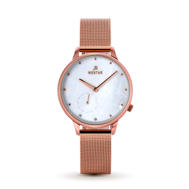 Westar Analog Watch for Women with Stainless Steel Band, Water Resistant, 00146PPN611, Rose Gold-White
Westar Analog Watch for Women with Stainless Steel Band, Water Resistant, 00146PPN611, Rose Gold-White