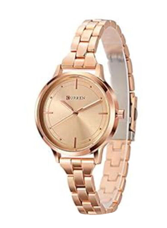 Curren Analog Watch for Women with Alloy Band, Water Resistant, 9019, Rose Gold-Rose Gold
Curren Analog Watch for Women with Alloy Band, Water Resistant, 9019, Rose Gold-Rose Gold