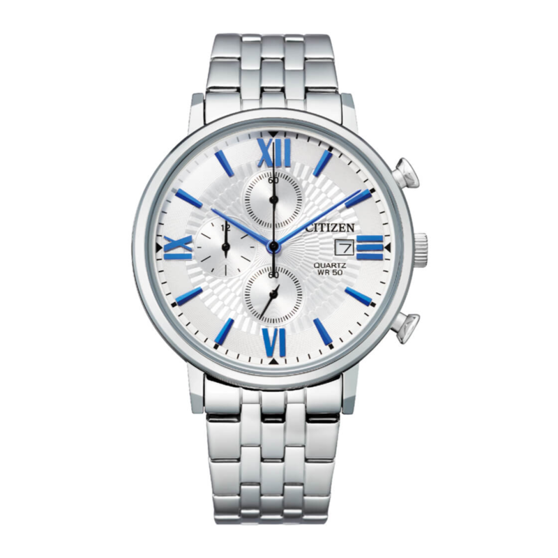 Citizen Analog Watch for Men with Stainless Steel Band, Water Resistant and Chronograph, AN3610-71A, Silver-White
Citizen Analog Watch for Men with Stainless Steel Band, Water Resistant and Chronograph, AN3610-71A, Silver-White