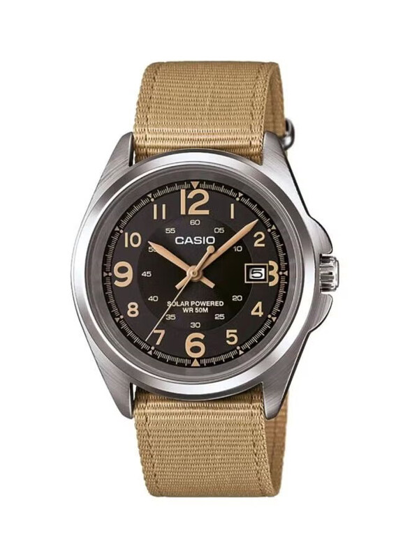 Casio Enticer Analog Watch for Men with Fabric Band, Water Resistant, Mtp-S101-1BV, Beige-Black
Casio Enticer Analog Watch for Men with Fabric Band, Water Resistant, Mtp-S101-1BV, Beige-Black