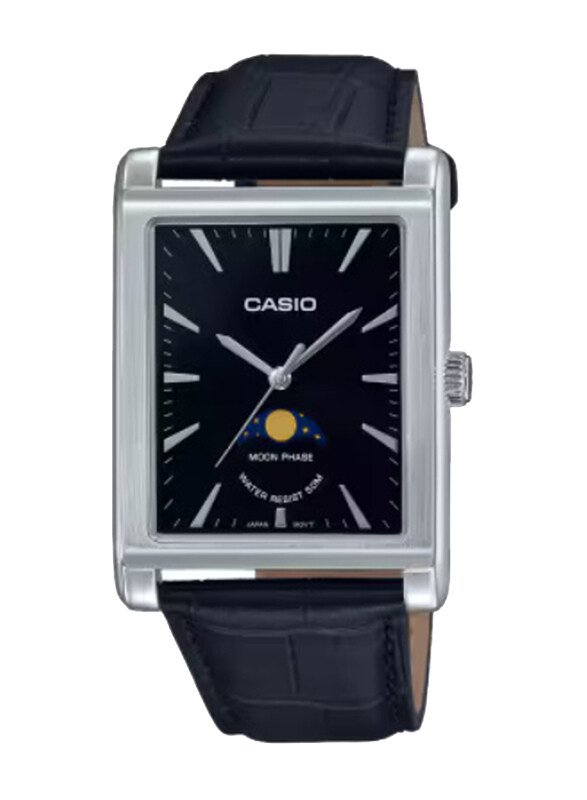 Casio Standard Analog Watch for Men with Leather Genuine Band, Water Resistant, MTP-M105L-1AVDF, Black-Black
Casio Standard Analog Watch for Men with Leather Genuine Band, Water Resistant, MTP-M105L-1AVDF, Black-Black