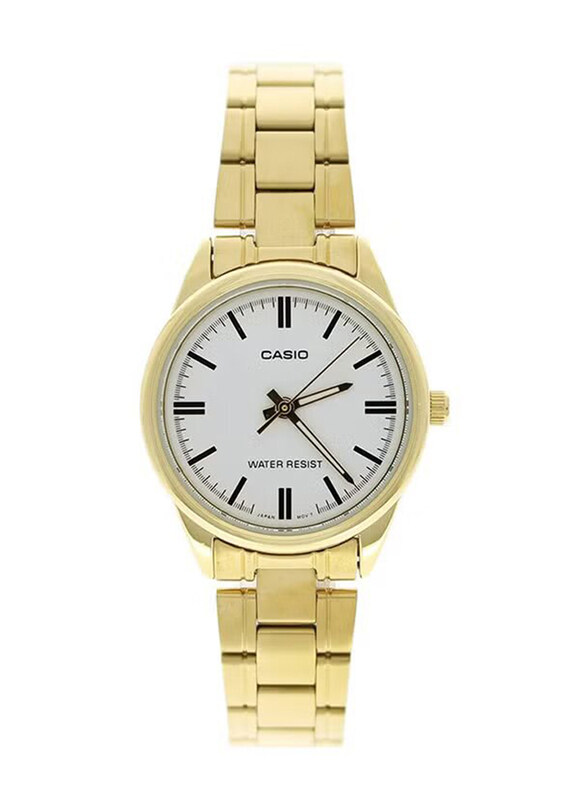 Casio Analog Watch for Women with Stainless Steel Band, Water Resistant, LTP-V005G-7A, Gold-White
Casio Analog Watch for Women with Stainless Steel Band, Water Resistant, LTP-V005G-7A, Gold-White
