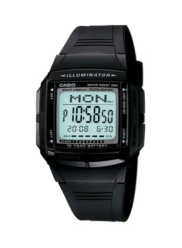 Casio Vintage Series Digital Watch for Men with Resin Band, Water Resistant, DB-36-1AVDF, Black-Green
Casio Vintage Series Digital Watch for Men with Resin Band, Water Resistant, DB-36-1AVDF, Black-Green