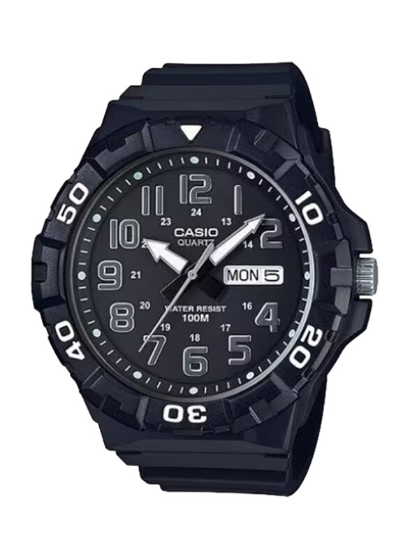 Casio Youth Series Analog Watch for Men with Resin Band, Water Resistant, MRW-210H-1AVDF, Black-Black
Casio Youth Series Analog Watch for Men with Resin Band, Water Resistant, MRW-210H-1AVDF, Black-Black