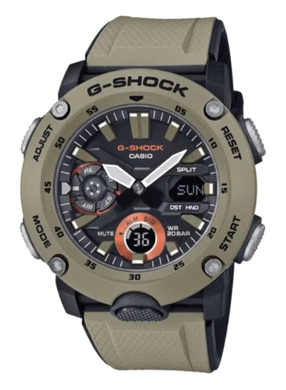 Casio G-Shock Analog Quartz Watch for Men with Silicone Band, Water Resistant, GA-2000-5AER, Grey-Grey/Black
Casio G-Shock Analog Quartz Watch for Men with Silicone Band, Water Resistant, GA-2000-5AER, Grey-Grey/Black