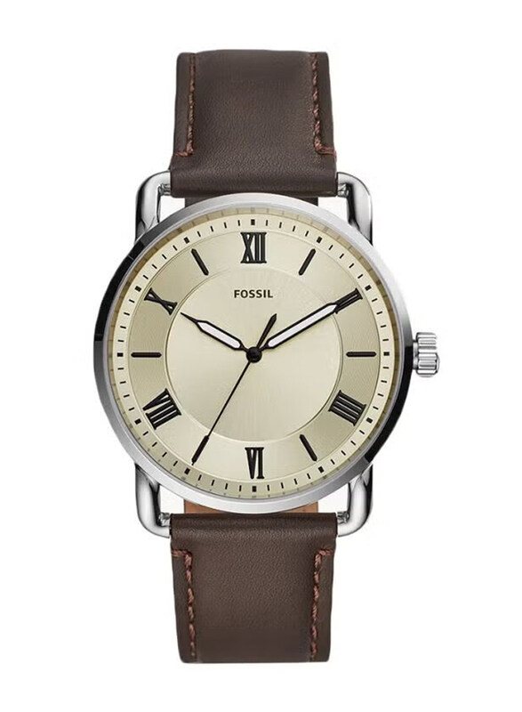 Fossil Copeland Analog Watch for Men with Leather Band, Water Resistant, FS5663, Brown-Beige
Fossil Copeland Analog Watch for Men with Leather Band, Water Resistant, FS5663, Brown-Beige