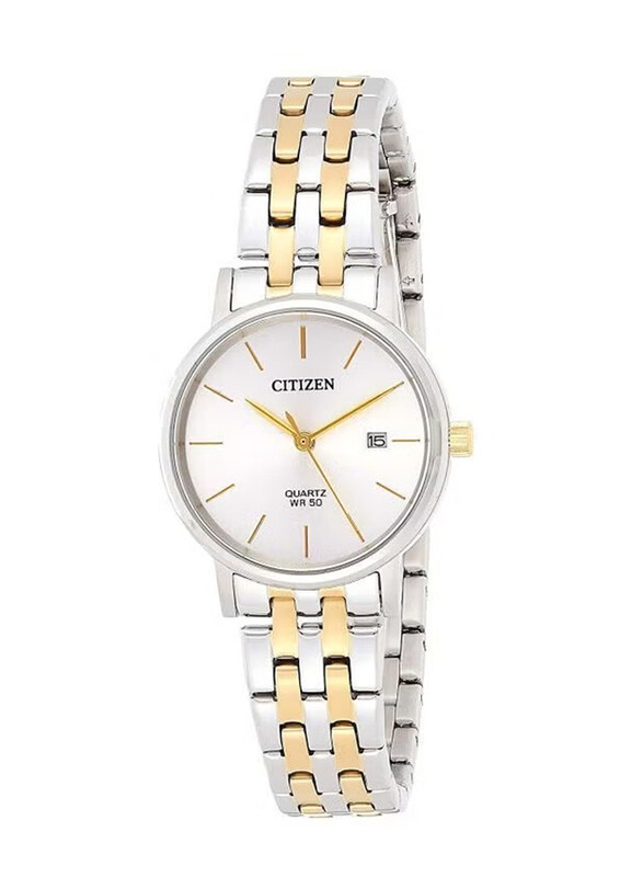 Citizen Analog Watch for Men with Stainless Steel Band, Water Resistant, EU6094-53A, Silver/Gold-White
Citizen Analog Watch for Men with Stainless Steel Band, Water Resistant, EU6094-53A, Silver/Gold-White