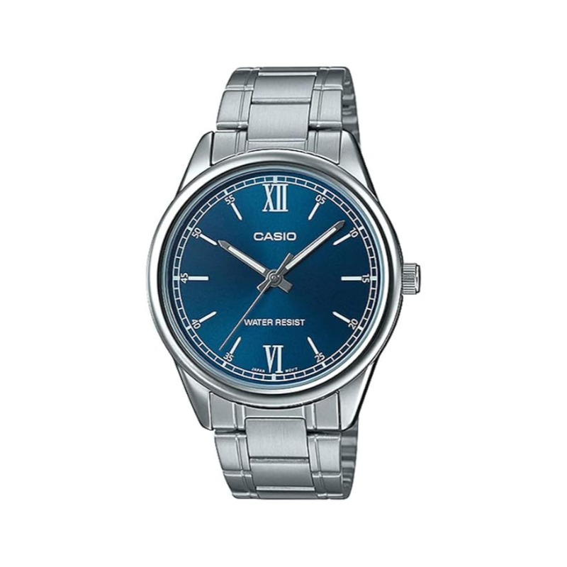 Casio Enticer Series Analog Watch for Men with Stainless Steel Band, Water Resistant, MTP-V005D-2B2UDF, Silver-Blue
Casio Enticer Series Analog Watch for Men with Stainless Steel Band, Water Resistant, MTP-V005D-2B2UDF, Silver-Blue