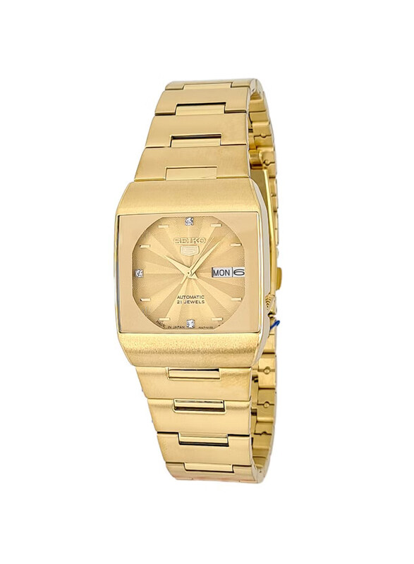 Seiko Analog Watch for Men with Stainless Steel Band, Water Resistance, SNY358J, Gold
Seiko Analog Watch for Men with Stainless Steel Band, Water Resistance, SNY358J, Gold