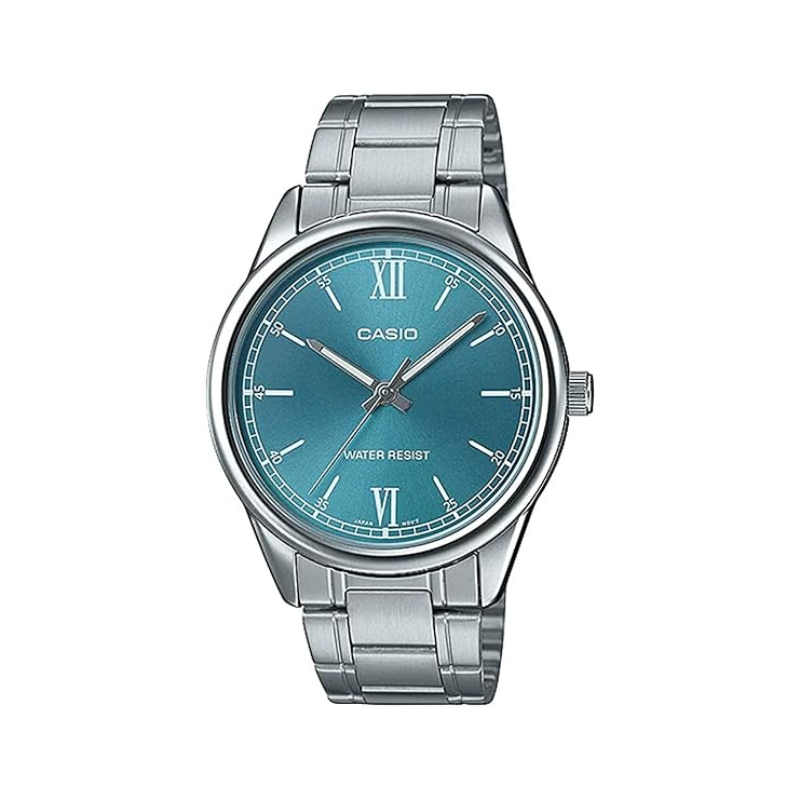 Casio Enticer Series Analog Watch for Men with Stainless Steel Band, Water Resistant, MTP-V005D-3BUDF, Silver-Blue
Casio Enticer Series Analog Watch for Men with Stainless Steel Band, Water Resistant, MTP-V005D-3BUDF, Silver-Blue