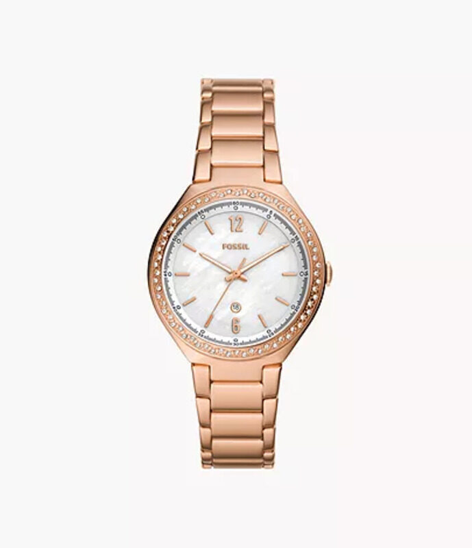 Fossil Ashtyn Analog Watch for Women with Stainless Steel Band, Water Resistant, BQ3841, Rose Gold-White
Fossil Ashtyn Analog Watch for Women with Stainless Steel Band, Water Resistant, BQ3841, Rose Gold-White