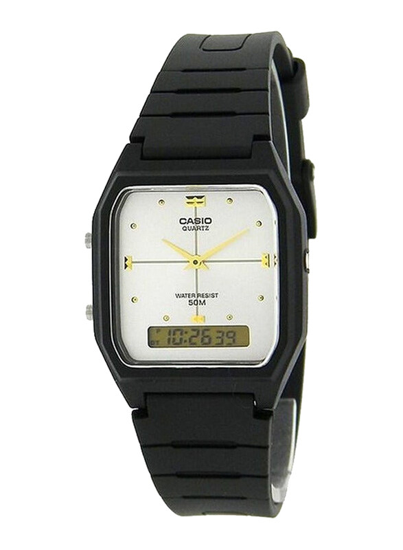 Casio Analog + Digital Wrist Watch for Men with Synthetic Band, Water Resistant, AW-48HE-7AV, Black-White
Casio Analog + Digital Wrist Watch for Men with Synthetic Band, Water Resistant, AW-48HE-7AV, Black-White