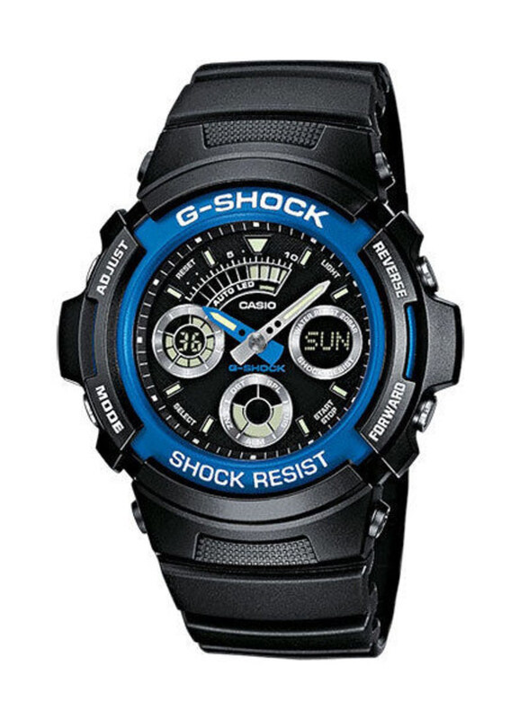 Casio G-Shock Analog Watch for Men with Resin Band, Water Resistant, AW-591-2AER, Black
Casio G-Shock Analog Watch for Men with Resin Band, Water Resistant, AW-591-2AER, Black