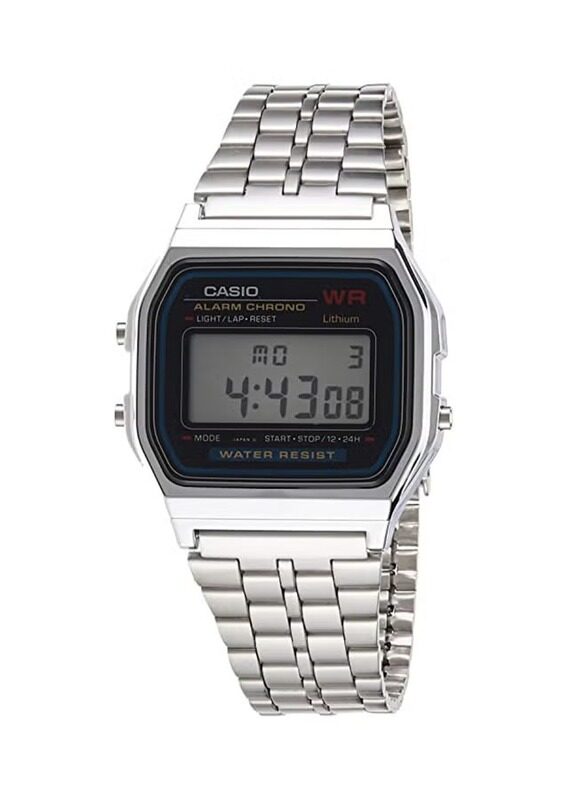 Casio Digital Wrist Watch for Men with Stainless Steel Band, Water Resistant, A159W-N1DF, Silver-Grey
Casio Digital Wrist Watch for Men with Stainless Steel Band, Water Resistant, A159W-N1DF, Silver-Grey
